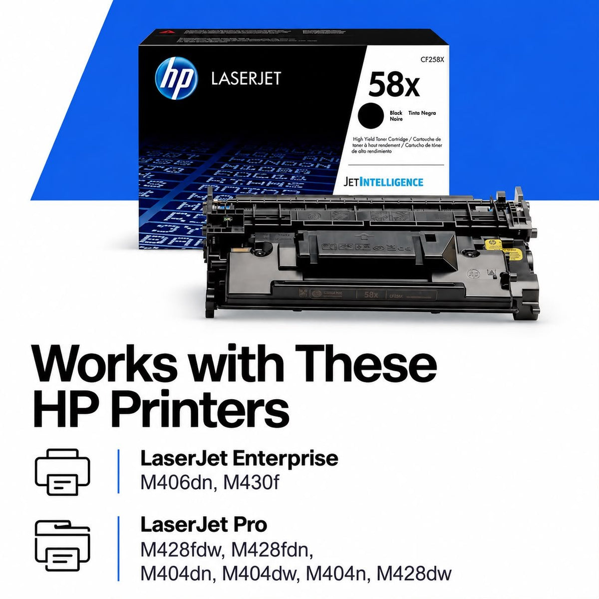 HP 58X High Yield Black Original LaserJet Toner Cartridge – CF258X | Grotta Markt