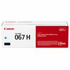 Cyan Canon 067H toner cartridge box