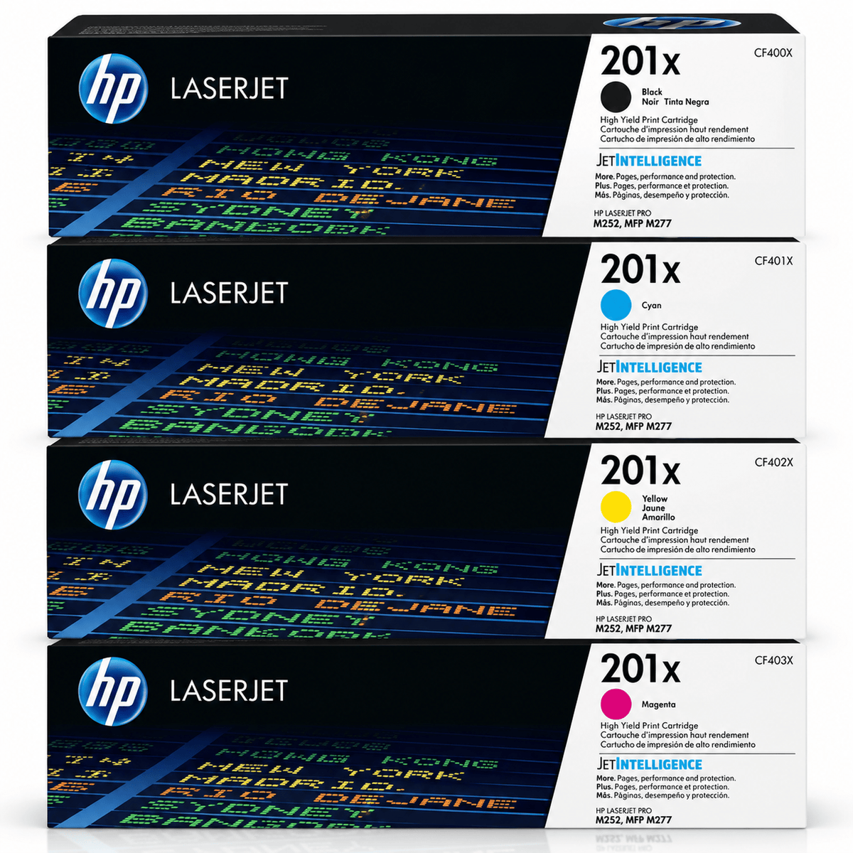 HP 201X High Yield Original LaserJet Toner – 4-Color Set (CMYK) | Grotta Markt