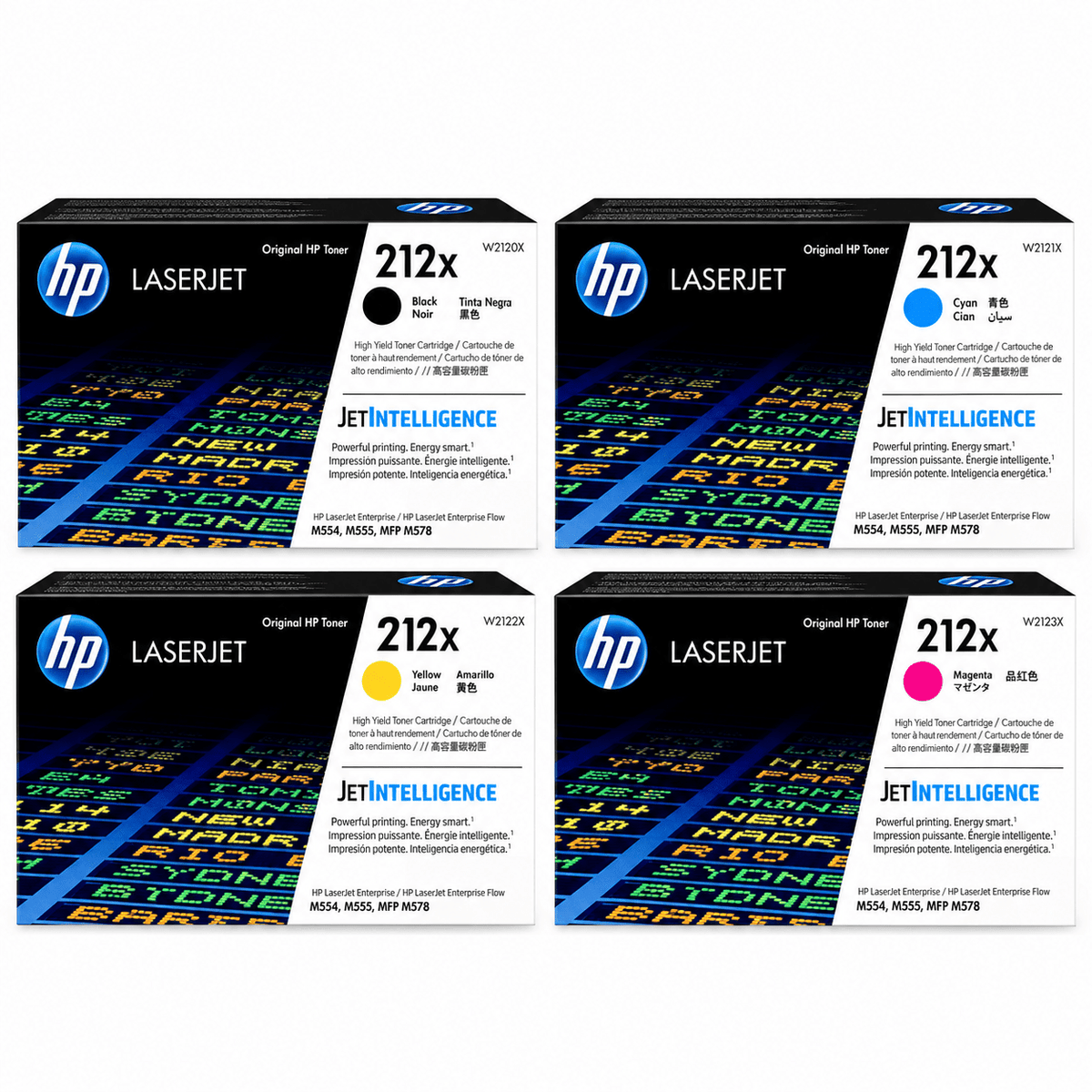 HP 212X High Yield Black Cyan Magenta Yellow Original LaserJet Toner – 4-Color Set (CMYK) | Grotta Markt
