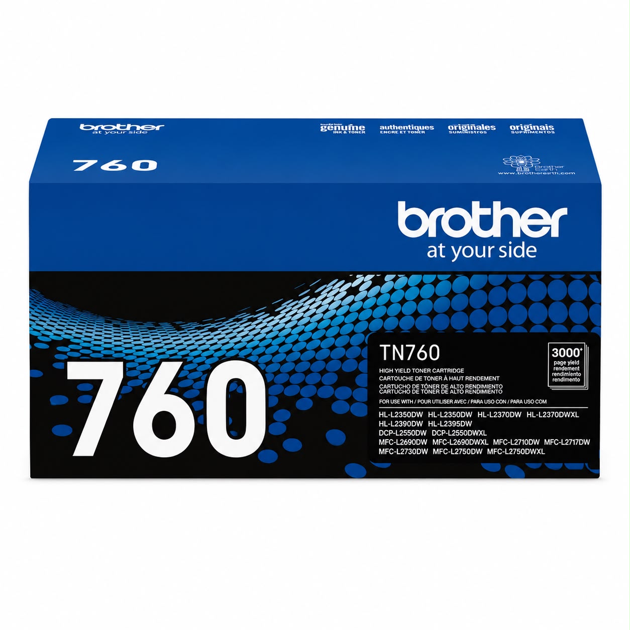 Brother TN760 Black High-Yield Toner Cartridge