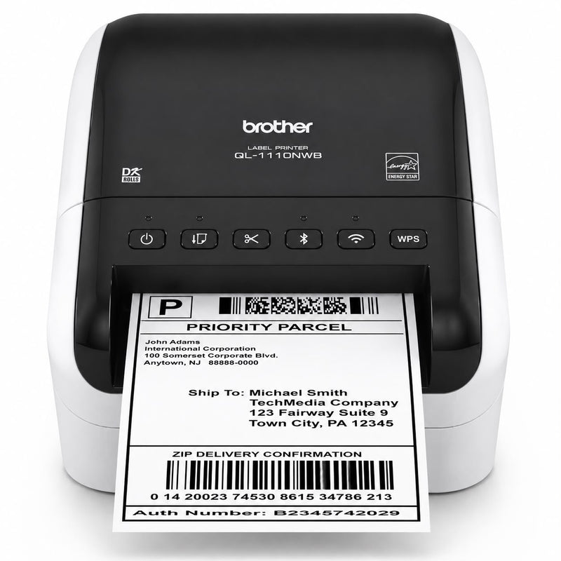 Brother QL-1110NWB Wide Format Professional Label Printer – Wireless, Ethernet & Bluetooth | Grotta Markt