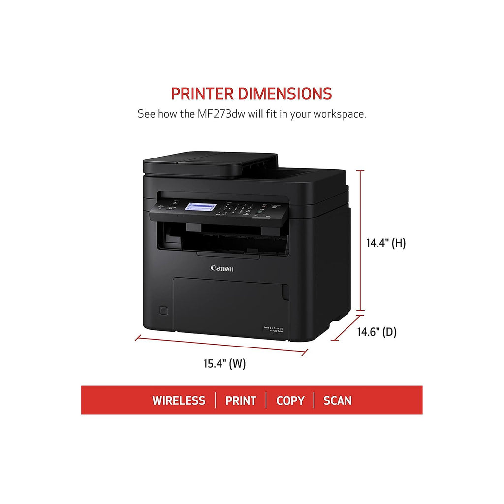 Canon imageCLASS MF273dw Wireless Monochrome Laser All-in-One Printer | Grotta Markt